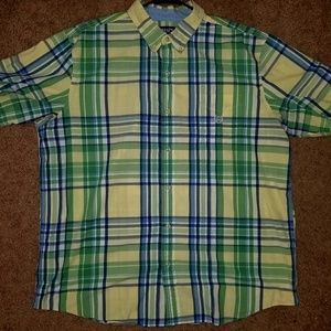 Chaps short sleeve button-down men's top